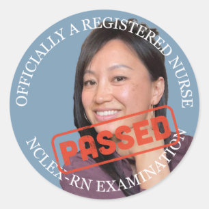 custom photo 3 inch large nurse Sticker