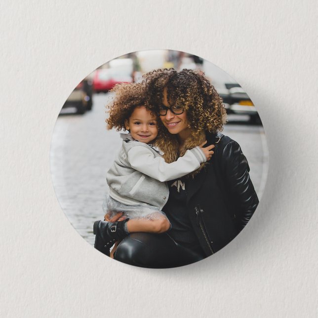 Custom Photo 6 Cm Round Badge (Front)