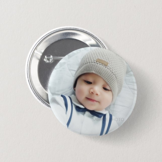 Custom Photo 6 Cm Round Badge (Front & Back)