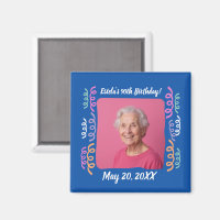 Custom Photo 90th Birthday Streamers Keepsake