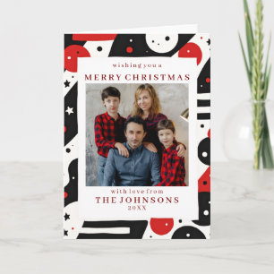 Custom Photo Abstract Graphic Frame Greeting Card