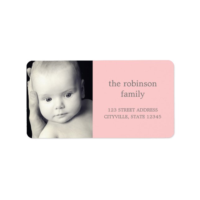 Custom Photo Address Label (Front)