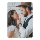 Custom Photo Agate Burnt Orange Gold Save the Date