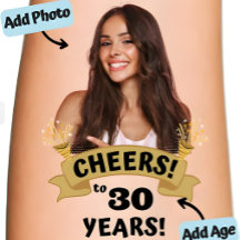 Custom Photo & age Personalized Birthday Party 