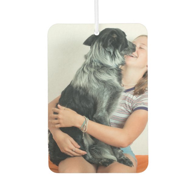 Custom Photo Air Freshener with Your Pets Design (Front)