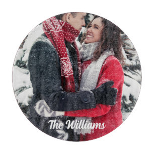 Custom Photo and Name Cutting Board