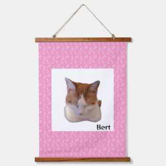 Custom Photo and Name Japanese Scroll Hanging Tapestry