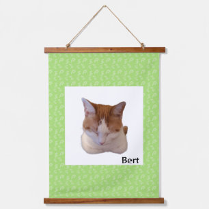 Custom Photo and Name Japanese Scroll Hanging Tapestry