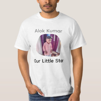 Custom Photo and Name Kids Ringer T-Shirt