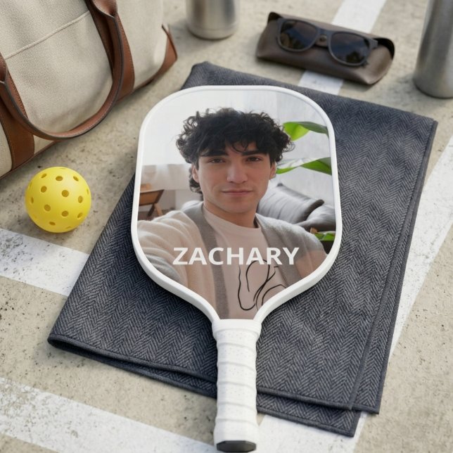 Custom Photo and Name Monogram Pickleball Paddle (Creator Uploaded)