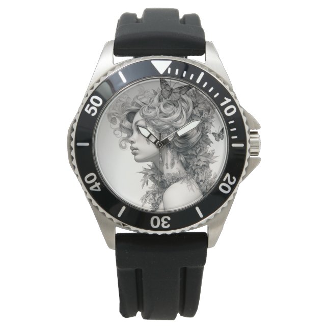 Custom Photo and Name Personalised Hoodie Watch (Front)