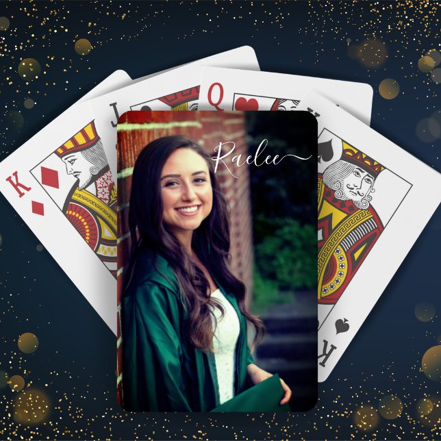 Custom Photo and Name Personalised Playing Cards (Custom Photo and Name Personalized Playing Cards - Add Name and Favorite Photo!)
