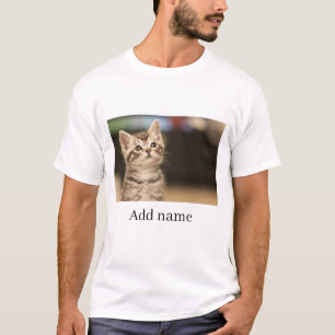 Custom Photo and Name Personalised   T-Shirt