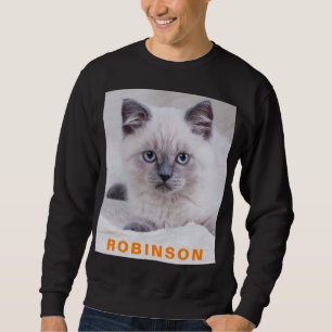 Custom Photo and Name Personalized Modern & Funny Sweatshirt