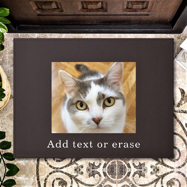 Custom Photo and Optional Text Personalised Doormat (Creator Uploaded)