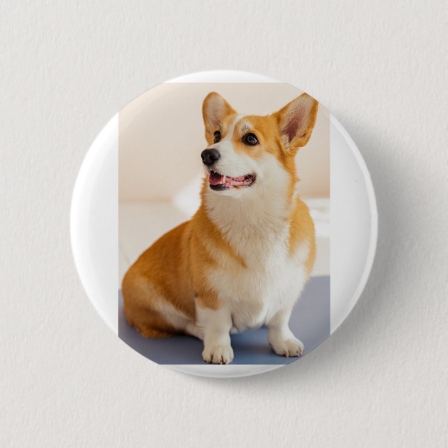 Custom Photo and Personalised pet 6 Cm Round Badge (Front)
