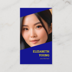 Custom Photo and QR Business Card