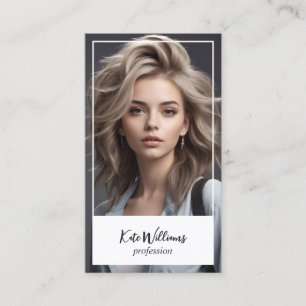 Custom Photo and QR Code Business Card