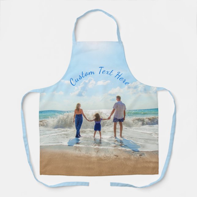 Custom Photo and Text Apron Your Photos Gift (Front)