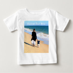 Custom Photo and Text Baby T-Shirt Your Own Design