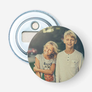 Custom photo and text bottle opener