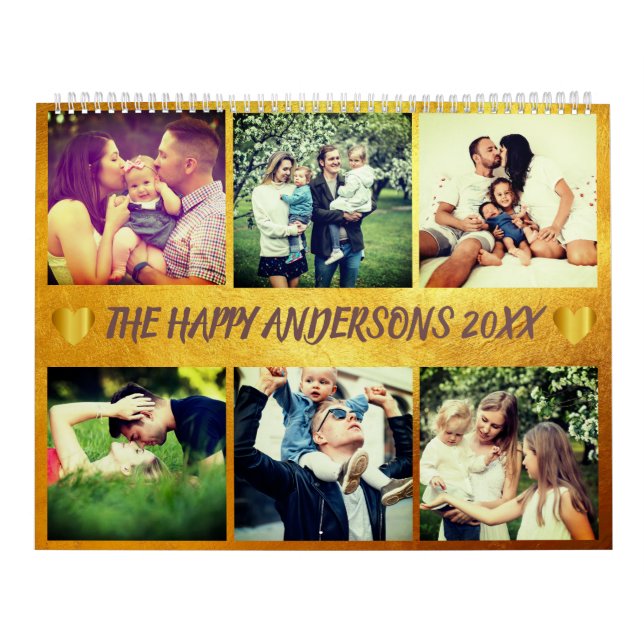 Custom photo and text calendar (Cover)