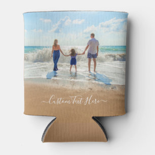 Custom Photo and Text Can Cooler - Your Design  