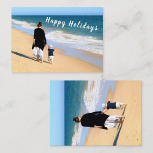Custom Photo and Text Card Happy Holidays