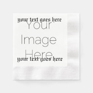 Custom Photo and text Church – Religious baptism Napkin