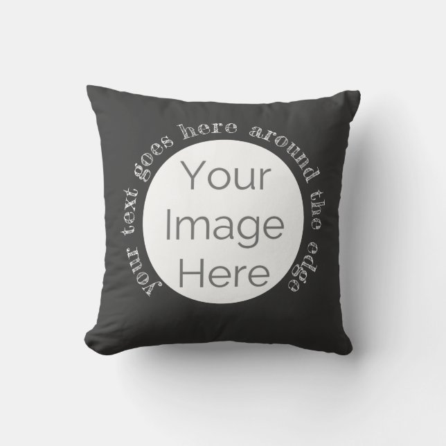 custom photo and text create your own  cushion (Front)
