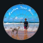 Custom Photo and Text Dart Board with Your Photos<br><div class="desc">Custom Photo and Text Dart Board - Your Own Design - Personalised Family / Friends or Personal Dartboards Gift - Add Your Photo and Text - Resize and move or remove and add elements / text with Customisation tool ! Choose font / Size / colour ! You can transfer this...</div>