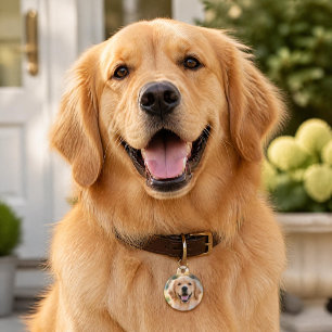 Custom Photo And Text Dog Pet Tag