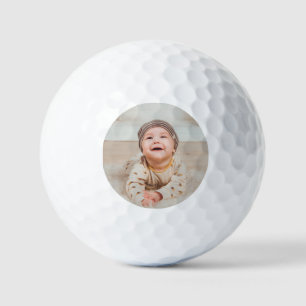 Custom photo and text golf balls
