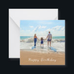 Custom Photo and Text - Happy Birthday Card<br><div class="desc">Happy Birthday - Custom Photo and Text - Unique Your Own Design -  Personalised Family / Friends or Personal Gift - Add Your Text and Photo - Resize and move or remove and add elements / image with customisation tool !</div>