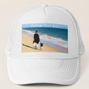 Custom Photo and Text Hat Your Design with MOM