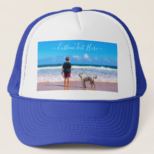 Custom Photo and Text Hat Your Own Design with Pet