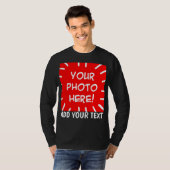 Custom photo and text long sleeve shirt (Front Full)
