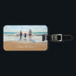 Custom Photo and Text Luggage Tag Your Own Design<br><div class="desc">Custom Photo and Text Luggage Tags - Unique Your Own Design - Personalised Family / Friends or Personal Luggage Tag Gift - Add Your Text and Photo - Resize and move or remove / add elements - image / text with Customisation tool ! Choose font / size / colour !...</div>