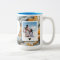 Custom Photo and Text Mug - Black, Grey & Gold 