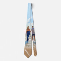 Custom Photo and Text Neck Tie - Your Own Design