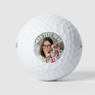 Custom Photo and Text Or Name Golf Balls