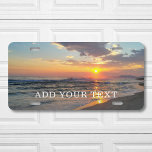 Custom Photo and Text Personalised<br><div class="desc">Upload a photo, add a name or text, and easily create your personalised license plate. Click CUSTOMIZE to change the text colour. You can TRANSFER this DESIGN on other Zazzle products and adjust it to fit most of the Zazzle items. Standard Studio designs are made in high-resolution vector graphics for...</div>