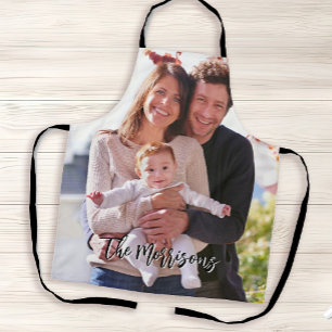 Custom photo and text personalised apron