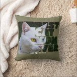 Custom Photo And Text Personalised Best Cat Mum Cushion<br><div class="desc">Custom Photo And Text Personalised Best Cat Mum pillow from Ricaso  - add your own photograph,  art and text to this customisable shirt  - ideal for mother's day or any day</div>