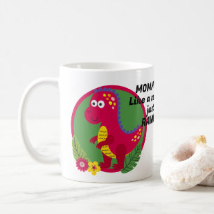 Custom Photo And Text Personalised Dinosaur Coffee Mug