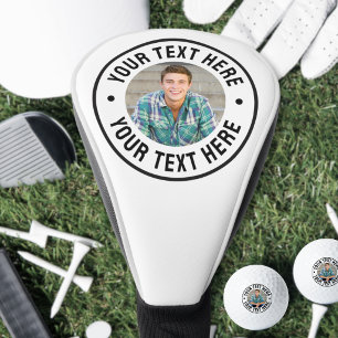 Custom Photo And Text Personalised Golf Head Cover