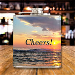 Custom Photo and Text Personalised Hip Flask<br><div class="desc">Upload a photo, add text, and easily create your personalised flask. Click CUSTOMIZE FURTHER to change the text colour. You can TRANSFER this DESIGN on other Zazzle products and adjust it to fit most of the Zazzle items. Standard Studio designs are made in high-resolution vector graphics for a professional print....</div>