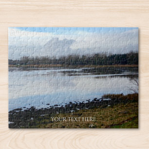 Custom Photo And Text Personalised Irish Landscape Jigsaw Puzzle