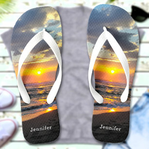 Custom Photo And Text Personalised Jandals