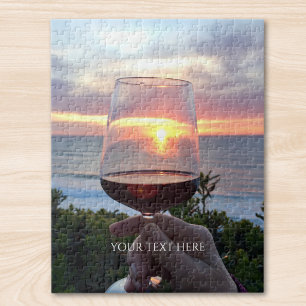 Custom Photo And Text Personalised Jigsaw Puzzle